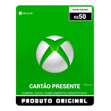 Cartão Microsoft Points Gift Xbox Br Brasil R 50 Reais