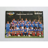 Cartão Mídia Futebol adidas França 1991