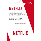 Cartão Netflix R  150 Reais
