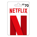 Cartão Netflix R 70 Giftcard Digital