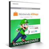 Cartão Nintendo 3ds Wii U Switch Eshop Ecash 35 Dolares Usa