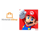 Cartão Nintendo Switch 3ds Wii U Eshop Card Usa 20 Dólares
