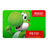 Cartão Nintendo Switch Eshop Brasil R 100 Reais