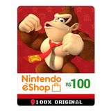 Cartão Nintendo Switch Eshop Card Brasil R 100 Reais