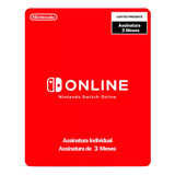 Cartão Nintendo Switch Online 3 Meses