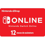 Cartão Nintendo Switch Online Brasil 12