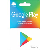 Cartão Play Store Google Gift Card R 15 Reais Android