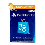 Cartão Playstation Psn Brasileira R  250 Reais Gift Card