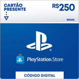 Cartão Playstation Store Brasil R  250 Reais Psn Brasileira