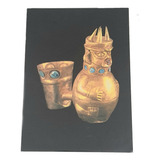 Cartão Postal Antigo Cultura Chimu Huaco De Ouro Peru 1979