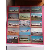 Cartão Postal Antigo Da Aviação Lote C 15 Cartões 