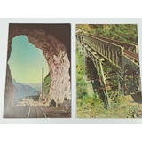 Cartão Postal Antigo Estrada De Ferro
