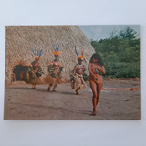 Cartão Postal Antigo Indígena Dança Ritual Yamaricumã