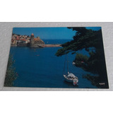 Cartão Postal Antigo La Côte Vermeille França Anos 80