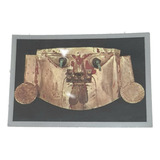 Cartão Postal Antigo Máscara Funerária De Ouro Museu Peru