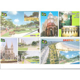 Cartão Postal Antigo Santos Sp Lote Com 40 Un H47