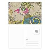 Cartão Postal Flower Golden Faisão Ukiyo E Japão Conjunto De Cartões Postais De Aniversário