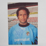 Cartão Postal Futebol Jogador Neno Goleiro Benfica Autografo