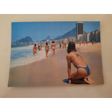 Cartão Postal Garotas De Tanga Praia