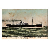 Cartao Postal Navio P d Bahia 1910 Circulado