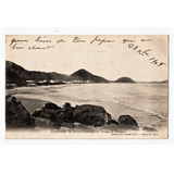Cartao Postal Praia Pitangueiras Guaruja Circulado 1905
