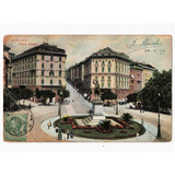 Cartao Postal Tipografico Circulado Genova Italia 1922
