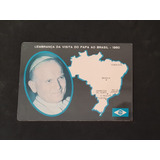 Cartão Postal Visita Papa João Paulo Ii Ao Brasil 1980