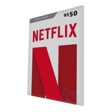 Cartão Pré Pago Netflix Gift Card 50 Reais Envio Na Hora