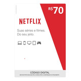 Cartão Pré pago Netflix R 70 00 Reais Envio Imediato