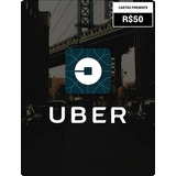 Cartão Pré pago Presente Uber R 50 Reais Envio Imediato