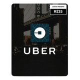 Cartão Pré pago Uber Gift Card R 25 Reais Envio Imediato