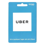 Cartão Pré Pago Uber R 50 Cartão Digital 100 Original 