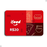Cartão Presente Ifood R 20 Reais Gift Card Digital