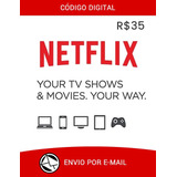 Cartão Presente Netflix Pré pago R 35 Envio Imediato