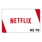 Cartão Presente Netflix R 70 Reais Gift Card Digital