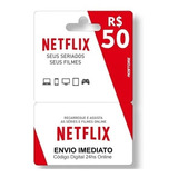 Cartão Presente Pré pago Netflix R 50