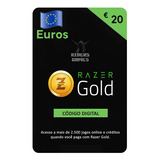 Cartão Presente Pré pago Razer Gold 20 Euros Digital