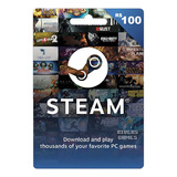 Cartão Presente Pré pago Steam R