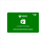 Cartão Presente Xbox Gift Card Microsoft Brasil R 20 Reais