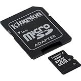 Cartão Profissional Kingston MicroSDHC 4GB 4 Gigabyte Para Telefone INQ Chat 3G Com Formatação Personalizada E Adaptador SD Padrão Certificado SDHC Classe 4 