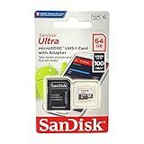 Cartão Profissional Ultra SanDisk 64 GB Haier V60 MicroSDXC Com Formato Personalizado De Alta Velocidade- Sem Perdas- Inclui Adaptador SD Padrão- -UHS-1 Classe 10 Certificado 80 MB-s-