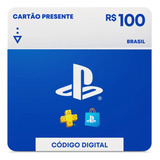 Cartão Psn Playstation Plus Brasileira Br 100 Reais