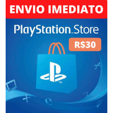 Cartão Psn Store Digital Brasileira 30 Reais Ps3 Ps4 Ps5