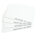 Cartão Pvc Branco P Crachás Rfid 125khz Aba10 1 000 Un 