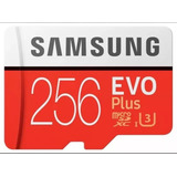 Cartão Samsung 256gb Evo Plus Class 10 Uhs i Microsdxc U3