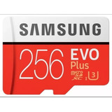 Cartão Samsung 256gb Evo Plus Class 10 Uhs i Microsdxc U3
