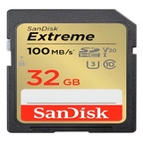 Cartão Sandisk Extreme 32gb 100mb s