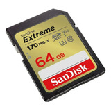 Cartão Sandisk Extreme Sdxc 64gb 170mb s 4k Original