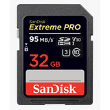 Cartao Sandisk Sdhc Extreme Pro 95mb s 32gb Video Ultrahd 4k