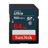 Cartão Sandisk Sdxc 64gb Ultra 100mbs
